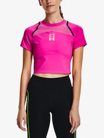 Koszulka damska Under Armour Run Anywhere Crop SS-PNK