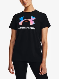 Koszulka damska Under Armour SPORTSTYLE LOGO SS-BLK