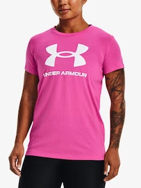 Koszulka damska Under Armour SPORTSTYLE LOGO SS-PNK