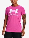 Koszulka damska Under Armour  SPORTSTYLE LOGO SS-PNK XS