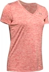 Koszulka damska Under Armour  Tech V-Neck Twist Red