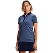 Koszulka damska Under Armour  Zinger SS Novelty Polo Mineral Blue