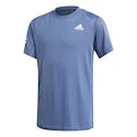 Koszulka dziecięca adidas  B Club 3STR Tee Blue 128 cm