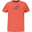 Koszulka dziecięca Babolat  Exercise Cotton Tee Boy Hot Coral