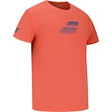 Koszulka dziecięca Babolat  Exercise Cotton Tee Boy Hot Coral