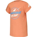 Koszulka dziecięca Babolat  Exercise Graphic Tee Boy Vibrant Orange