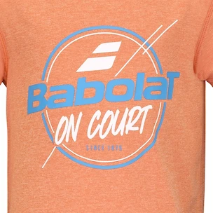 Koszulka dziecięca Babolat  Exercise Graphic Tee Boy Vibrant Orange