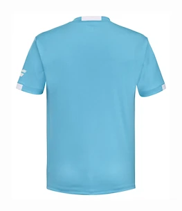 Koszulka dziecięca Babolat  Play Crew Neck Tee Boy Cyan Blue