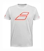 Koszulka dziecięca Babolat  Strike Cotton Tee Jr White/Strike Red 8 - 10 lat