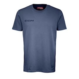 Koszulka dziecięca CCM Core SS Tee Vintage Blue