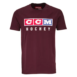 Koszulka dziecięca CCM Vintage Fall SS Tee Acai