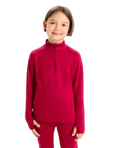 Koszulka dziecięca Icebreaker  K 260 Tech LS Half Zip Cherry 4