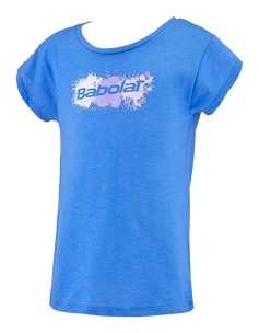 Koszulka dziewczęca Babolat  Exercise Cotton Tee Girl French Blue 6 - 8 lat