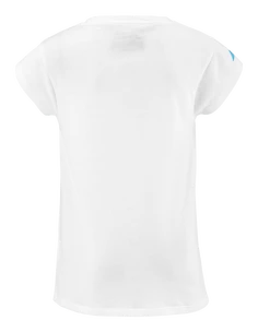 Koszulka dziewczęca Babolat  Exercise Cotton Tee Girl White 6 - 8 lat