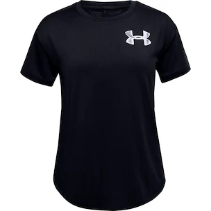 Koszulka dziewczęca Under Armour HeatGear SS Black S