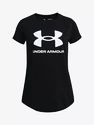 Koszulka dziewczęca Under Armour  Live Sportstyle Graphic SS-BLK