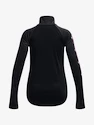 Koszulka dziewczęca Under Armour  Tech Graphic 1/2 Zip -BLK