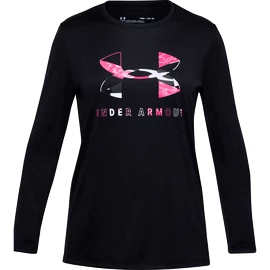 Koszulka dziewczęca Under Armour  Tech Graphic Big Logo LS T-Shirt-BLK