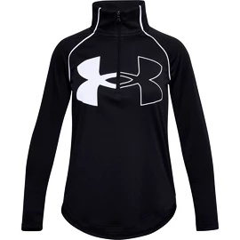 Koszulka dziewczęca Under Armour Tech Graphic Logo Half Zip-BLK