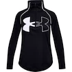 Koszulka dziewczęca Under Armour  Tech Graphic Logo Half Zip-BLK M