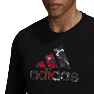 Koszulka męska adidas  Fast Graphic LS Tee Black S