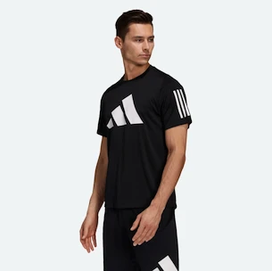 Koszulka męska adidas  FL 3 BAR S, Czarny