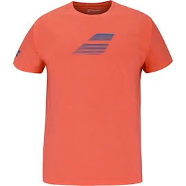 Koszulka męska Babolat Exercise Big Flag Tee Men Hot Coral