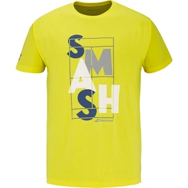 Koszulka męska Babolat Exercise Message Tee Men Blazing Yellow