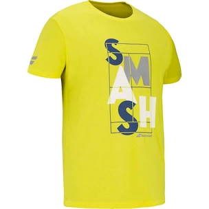 Koszulka męska Babolat  Exercise Message Tee Men Blazing Yellow