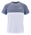 Koszulka męska Babolat  Play Crew Neck Tee Men White/Blue Heather L