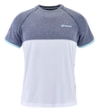 Koszulka męska Babolat  Play Crew Neck Tee Men White/Blue Heather XXL