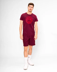 Koszulka męska BIDI BADU  Protected Leafs Chill Tee Bordeaux