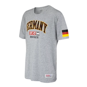 Koszulka męska CCM  FLAG TEE TEAM GERMANY Athletic Grey