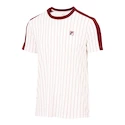 Koszulka męska Fila  T-Shirt Stripes Jascha 2 White Alyssum/Cabernet