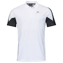 Koszulka męska Head  Club 22 Tech Polo Shirt Men White/Dark Blue S