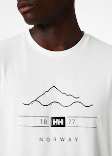 Koszulka męska Helly Hansen  Skog Recycled Graphic T-Shirt White