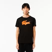 Koszulka męska Lacoste  Big Logo Core Performance T-Shirt Black/Sunrise M