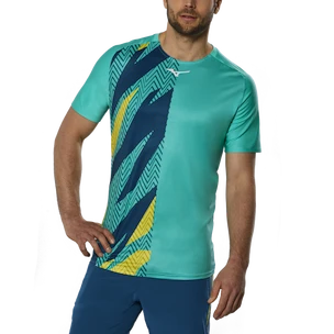 Koszulka męska Mizuno  Shadow Graphic Tee Turquoise M