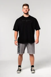 Koszulka męska Nebbia Oversized Heavyweight Cotton T-shirt NO SHORTCUTS Black