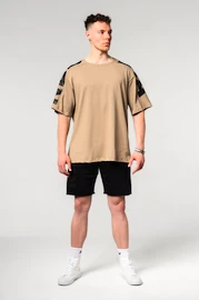 Koszulka męska Nebbia Oversized T-shirt LIFTING CLUB Light Brown