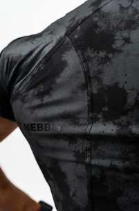 Koszulka męska Nebbia Performance+ Camouflage Kompression T-Shirt FUNCTION black