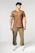 Koszulka męska Nebbia  Washed-off Cotton T-shirt MAX OUT Light Brown