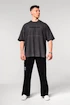 Koszulka męska Nebbia  Washed-off Oversized Heavyweight Cotton T-shirt NO SHORTCUTS Black