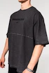 Koszulka męska Nebbia  Washed-off Oversized Heavyweight Cotton T-shirt NO SHORTCUTS Black