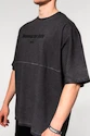 Koszulka męska Nebbia  Washed-off Oversized Heavyweight Cotton T-shirt NO SHORTCUTS Black