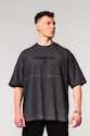 Koszulka męska Nebbia  Washed-off Oversized Heavyweight Cotton T-shirt NO SHORTCUTS Black