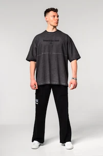 Koszulka męska Nebbia  Washed-off Oversized Heavyweight Cotton T-shirt NO SHORTCUTS Black