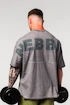 Koszulka męska Nebbia  Washed-off Oversized Heavyweight Cotton T-shirt NO SHORTCUTS Light Grey