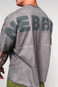 Koszulka męska Nebbia  Washed-off Oversized Heavyweight Cotton T-shirt NO SHORTCUTS Light Grey