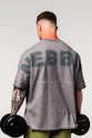 Koszulka męska Nebbia  Washed-off Oversized Heavyweight Cotton T-shirt NO SHORTCUTS Light Grey